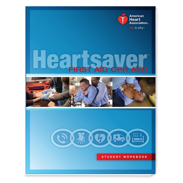 AHA - Heartsaver First Aid CPR AED (Book included)